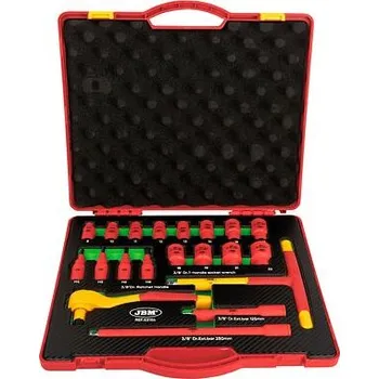 Sada nářadí Kufr s elektrikářským nářadím VDE 3/8" JBM 53154 (20 ks)