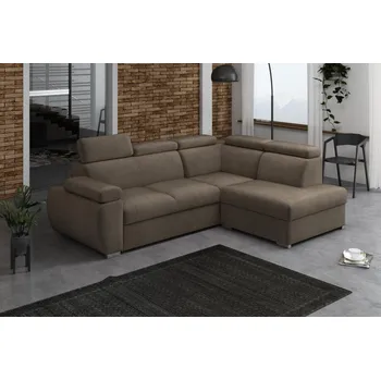 Obývací stěna Sedací souprava Bodie IV pravá hnědá