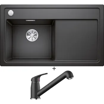 Granitový dřez Granitový dřez SET Blanco ZENAR 45 S antracit 523850 + Blanco DARAS-S antracit 517732