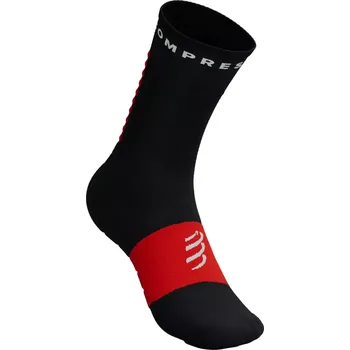 Pánské ponožky COMPRESSPORT Cyklistické ponožky klasické - ULTRA TRAIL V2.0 - černá/červená 35-38