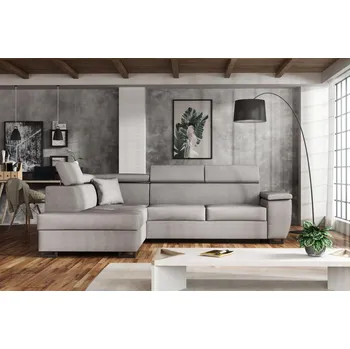 Obývací stěna Sedací souprava Wiliam L šedá