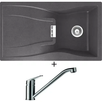 Granitový dřez Granitový dřez SET Schock WATERFALL D-100 Stone + Schock EVINAS 577000 nerez