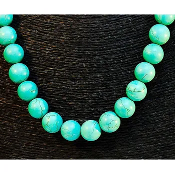 Náhrdelník Náhrdelník z tyrkenitu, kuličky cca 9 mm (T65V)