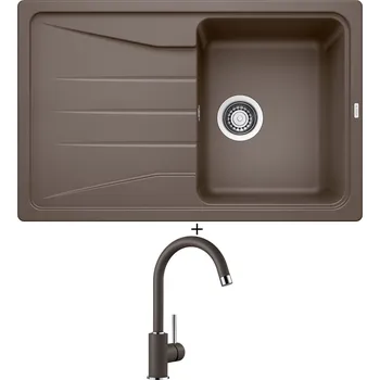 Granitový dřez Granitový dřez SET Blanco SONA 45 S kávová 519670 + Blanco MIDA kávová 519423