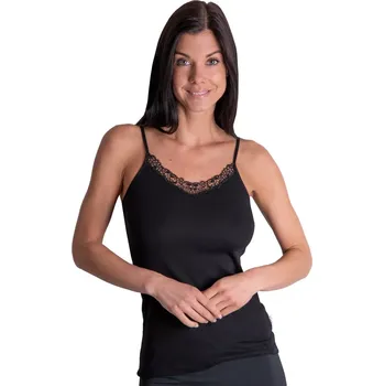 Dámská krajková košilka Lida na úzká ramínka Emili Barva/Velikost: černá / XL/XXL