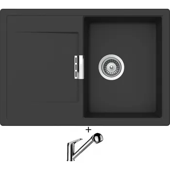 Granitový dřez Granitový dřez SET Schock MONO D-100S Dusk + Schock COSMO 525122 chrom