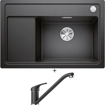 Granitový dřez Granitový dřez SET Blanco ZENAR XL 6 S Compact antracit 523774 + Blanco DARAS antracit 517721