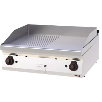 Kuchyňský gril Grilovací deska 80x51 plynová kombinovaná bez podestavby | REDFOX - FTHR 70/08 G