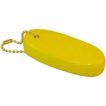 Klíčenka pěnová vzor ovál žlutý