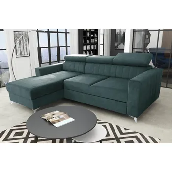 Obývací stěna Sedací souprava Mildred L modro/zelená