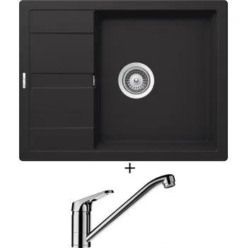 Granitový dřez Granitový dřez SET Schock MANHATTAN D-100 Onyx + Schock COSMO 525001 chrom