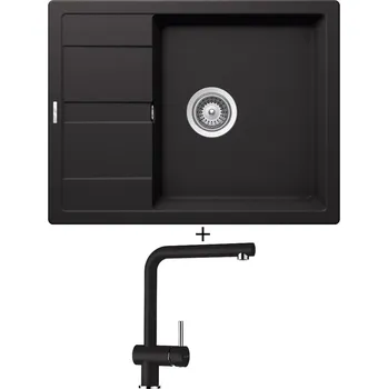 Granitový dřez Granitový dřez SET Schock MANHATTAN D-100 Nero + Schock EPOS 540000 Nero