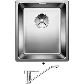 Dřez pod desku SET Blanco ANDANO 340-U nerez hedvábný lesk 522955 + Deante CORIO BFC 060M chrom