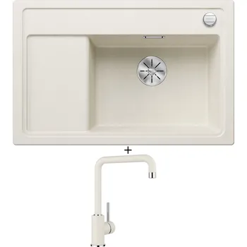 Granitový dřez Granitový dřez SET Blanco ZENAR XL 6 S Compact bílá soft 527185 + Blanco MILI bílá soft 527461