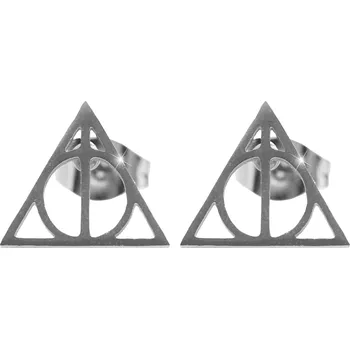 Náušnice JSB bijoux s.r.o. Ocelové náušnice puzety relikvie smrti bez krystalů