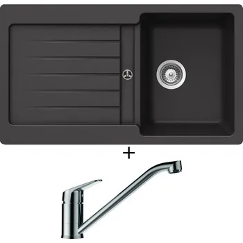 Granitový dřez Granitový dřez SET Schock TYPOS D-100 Onyx + Schock EVINAS 577000 nerez