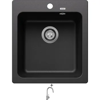 Granitový dřez Granitový dřez SET Blanco NAYA 45 antracit 525222 + Blanco MIDA-S chrom 521454