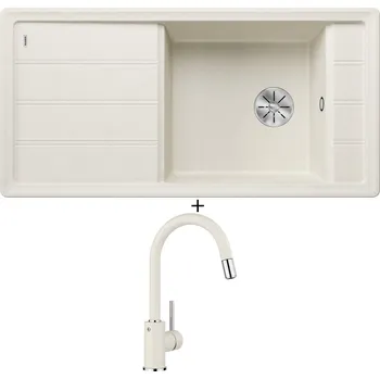 Granitový dřez Granitový dřez SET Blanco FARON XL 6 S bílá soft 527082 + Blanco MIDA-S bílá soft 526968