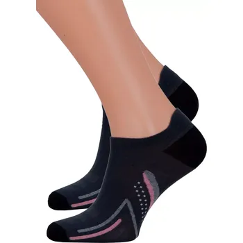 Dámské ponožky Dámské kotníkové ponožky 050/135 STEVEN Barva/Velikost: grafit (šedá) / 35/37