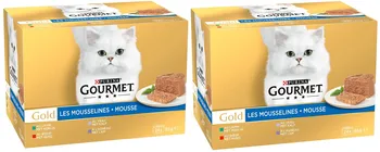 Krmivo pro kočku Purina Gourmet Gold Cat Adult jemná paštika Rabbit/Veal/Beef/Lamb 48x 85 g