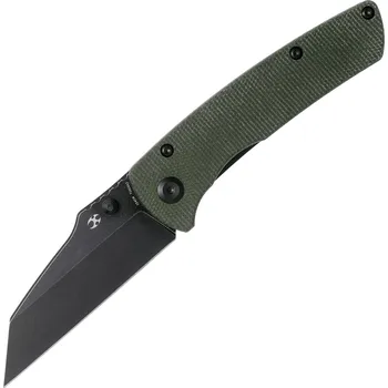 kapesní nůž Kansept Main Street 154CM čepel Zelená Micarta T1015A2