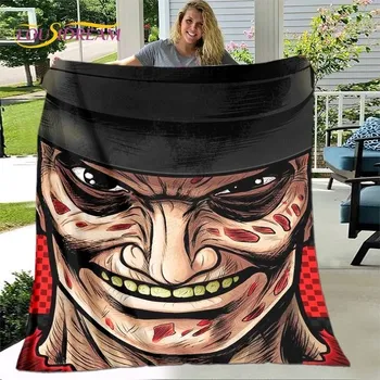 deka Teplá flanelová deka s hororovými postavami - 7,180x230cm