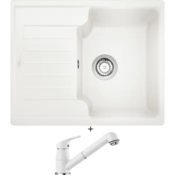 Kuchyňský dřez Granitový dřez SET Blanco ZIA 40 S bílá 516922 + Blanco DARAS-S bílá 517735