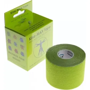 Tejpovací páska KINE-MAX TAPE SUPER-PRO RAYON - Kinesiologický tejp - zelená (Tejp Kine-MAX Super-Pro Rayon - zelená)