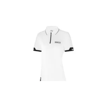 Dámská košile Sparco dámská polokošile ZIP bílá