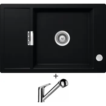 Granitový dřez Granitový dřez SET Schock MONO D-100XS Puro + Schock COSMO 525122 chrom