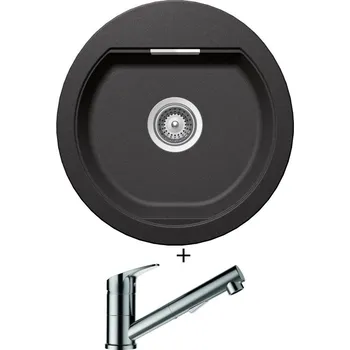 Granitový dřez Granitový dřez SET Schock MONO R-100 Stone + Schock EVINAS 577120 nerez