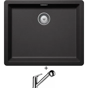 Granitový dřez Dřez pod desku SET Schock GREENWICH N-100L U Stone + Schock COSMO 525122 chrom