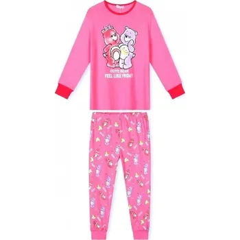 Dívčí pyžamo KUGO BAVLNĚNÉ DÍVČÍ PYŽAMO S MEDVÍDKY MP1760 Barva: Růžová, Velikost: 98