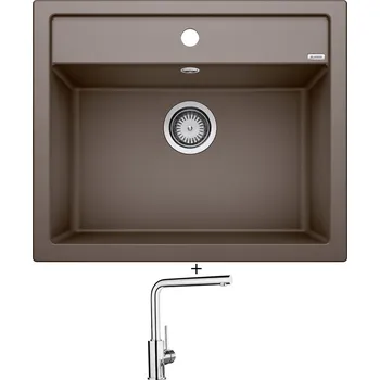 Kuchyňský dřez Granitový dřez SET Blanco DALAGO 6 kávová + Blanco MILA chrom 519414