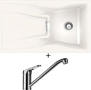 Granitový dřez Granitový dřez SET Schock WATERFALL D-100 Polaris + Schock COSMO 525001 chrom