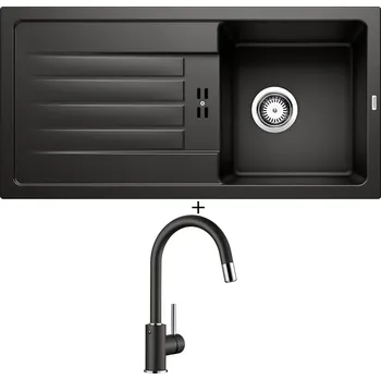 Granitový dřez Granitový dřez SET BLANCO FAVUM 45 S černá 526081 + Blanco MIDA-S černá 526146