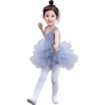 Dívčí šaty Dívčí baletní šaty pro princezny - Šedá,57 x 60 cm