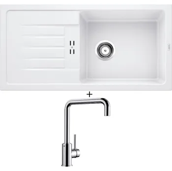 Granitový dřez Granitový dřez SET BLANCO FAVUM XL 6 S bílá 524235 + Blanco MILI chrom 519413