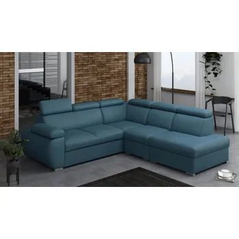 Obývací stěna Sedací souprava Bodie II pravá modrá