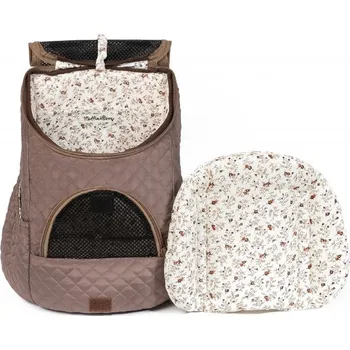 Taška pro psa a kočku Muffin&Berry Cestovní batoh pro psy a kočky Hailey hnědý Velikost: S