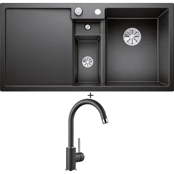 Granitový dřez Granitový dřez SET Blanco COLLECTIS 6 S antracit 523344 + Blanco MIDA antracit 519415