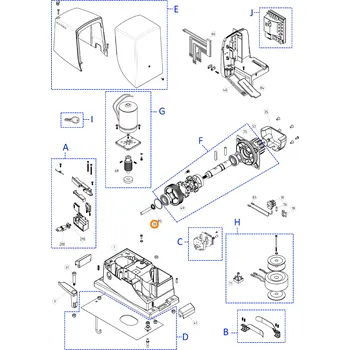 Nice PMD1192R02.4610 uvolňovací kolík ROBUS1000/ROX