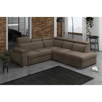 Obývací stěna Sedací souprava Bodie II pravá hnědá