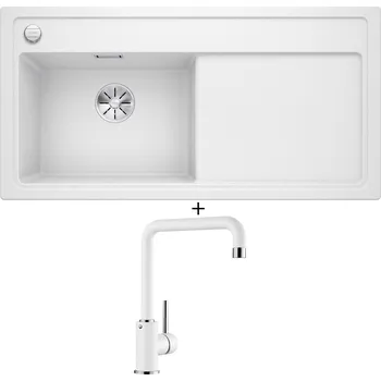 Granitový dřez Granitový dřez SET Blanco ZENAR XL 6 S bílá 524001 + Blanco MILI bílá 523107