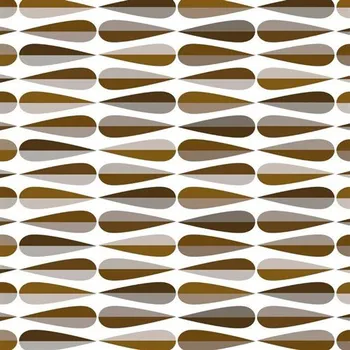 ubrus Ubrus PVC 132C metráž retro geometrický vzor šedo-hnědý