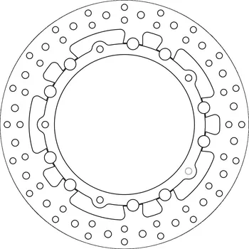 Brzdový kotouč brzdový kotouč plovoucí, NEWFREN BMW R 1200 HP2 Megamoto 2007-2011