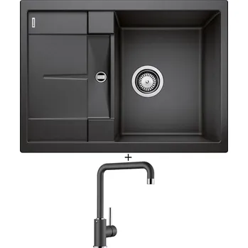 Granitový dřez Granitový dřez SET Blanco METRA 45 S Compact antracit 519561 + Blanco MILI antracit 523103