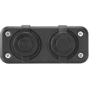 Elektrická zásuvka Zásuvka 12 V + 2x USB + kabel