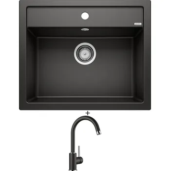 Granitový dřez Granitový dřez SET Blanco DALAGO 6 černá + Blanco MIDA černá 526145