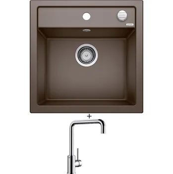 Granitový dřez Granitový dřez SET Blanco DALAGO 5 kávová s excentrem 518529 + Blanco MILI chrom 519413